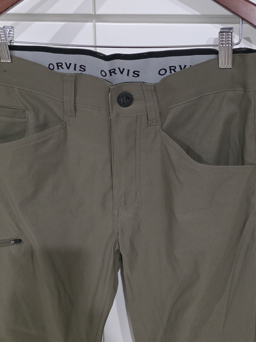 Orvis Mens Olive Green Outdoor Pants